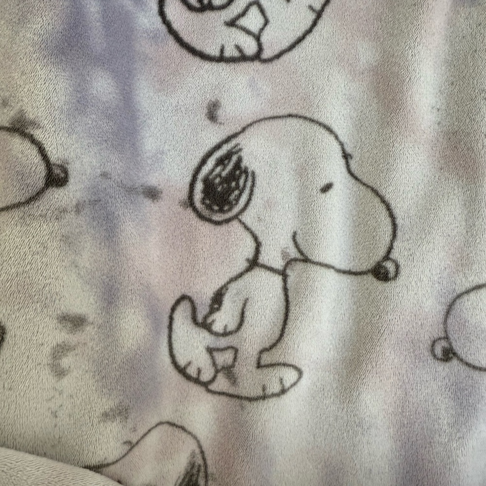 Snoopy Long Sleeve fleece Shirt and pants - Purple tie die - Picture 4 of 4